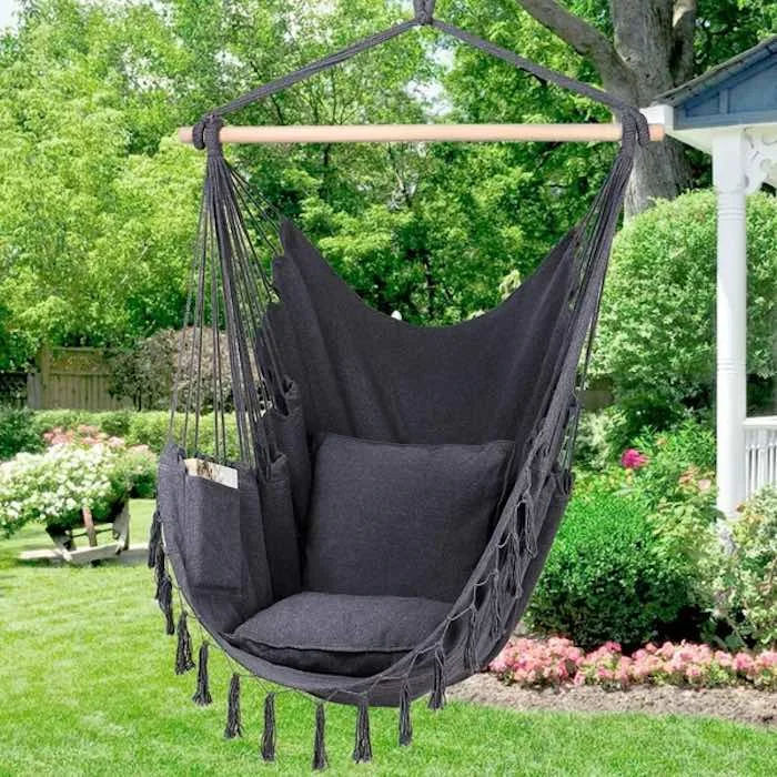 Best Backyard Hammocks, Hammock Swing, Hammock Chair, Portable Hammocks, Indoor Hammocks, Bohemian Cotton Double Hammock for Backyard