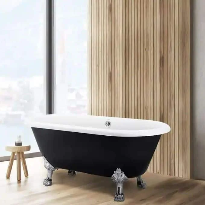 Best Black Freestanding Bathtubs Overstock Mokleba Clawfoot Tub