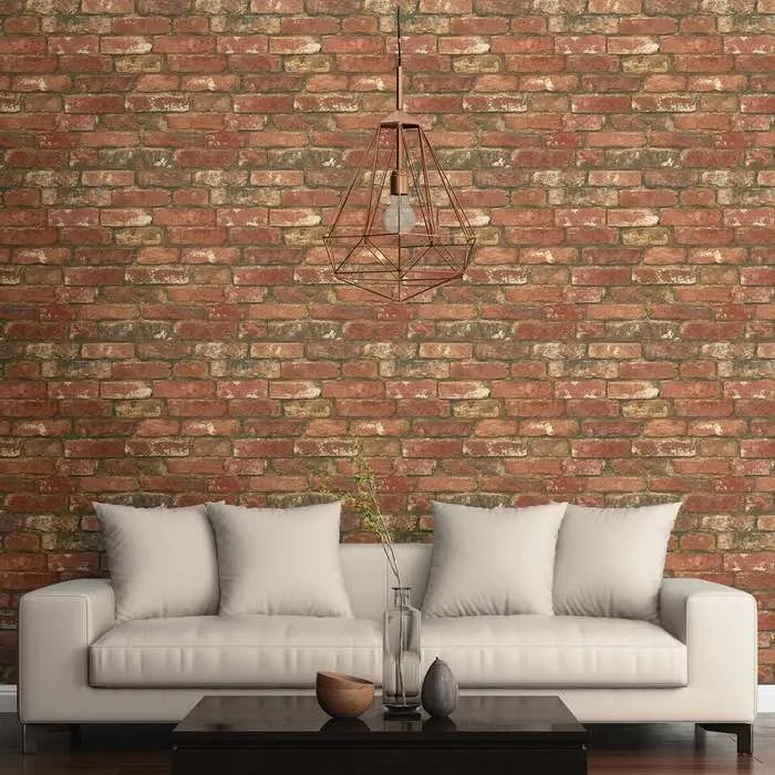 Red Brick Wallpaper, Industrial Brick Wallpaper, brick wallpaper design, real brick wallpaper