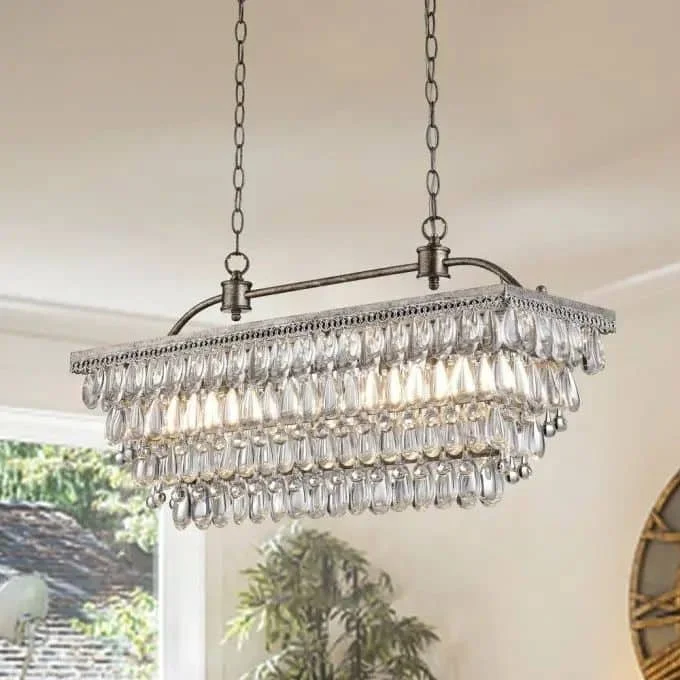 Best Crystal Chandeliers Overstock Antique Silver