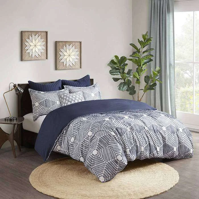 Best Down Alternative Comforters, INK+IVY Mid-century Modern Comforter Set Amazon