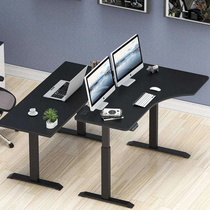 Best Electric Standing Desks Amazon, SHW L Shaped Desk