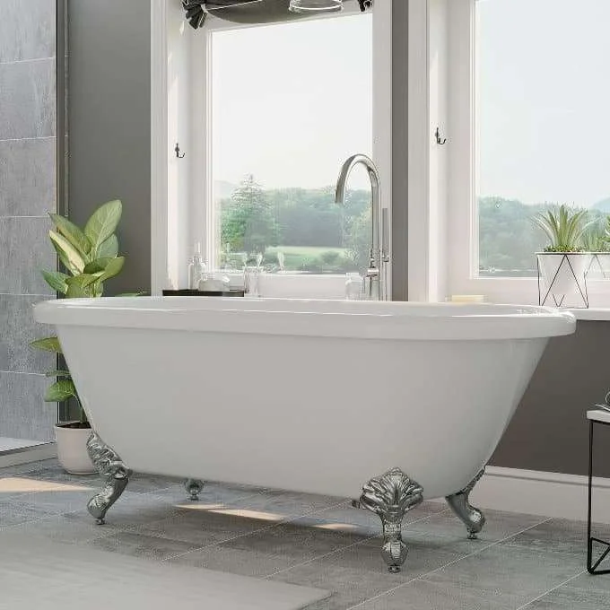 Vernon Freestanding Bathtub for 2 Persons Wayfair