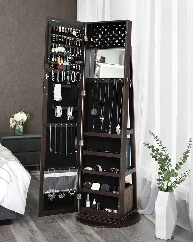 Best Full Length Mirrors Rotatable Jewelry Armoire