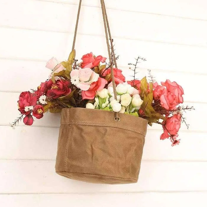 Best Hanging Planters Natural Cotton Bag
