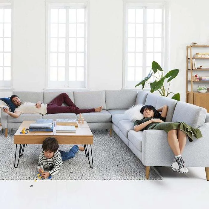 Best Living Room Sets, Living Room Furniture, Mid-century Modern Corner Sofa Sectional