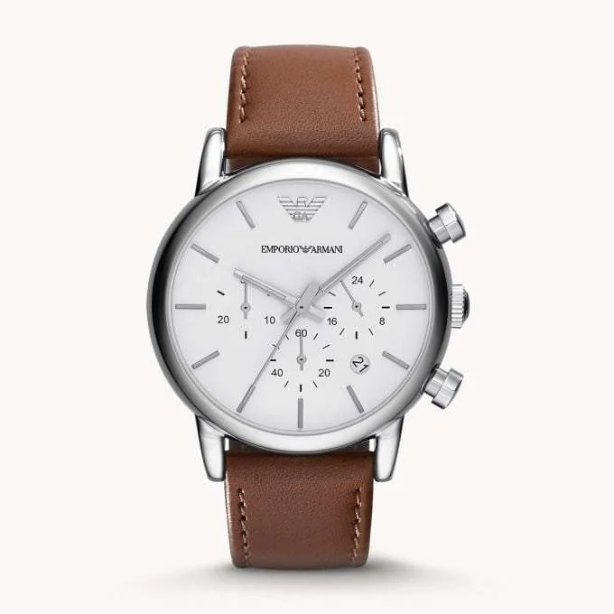 Best Mens Watches Under 300 Emporio Armani Chronograph Brown