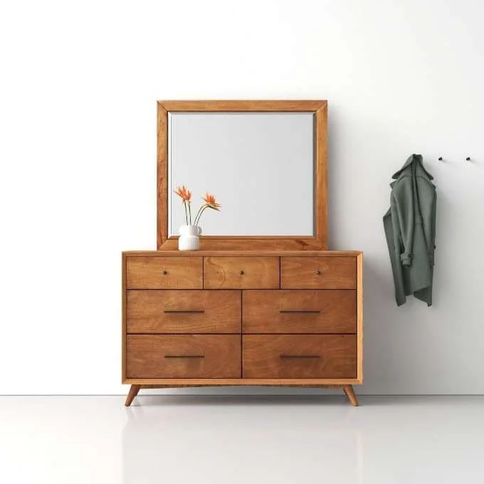 Best Mid Century Modern Dressers Allmodern Acorn Parocela 7 Double Dresser Mirror