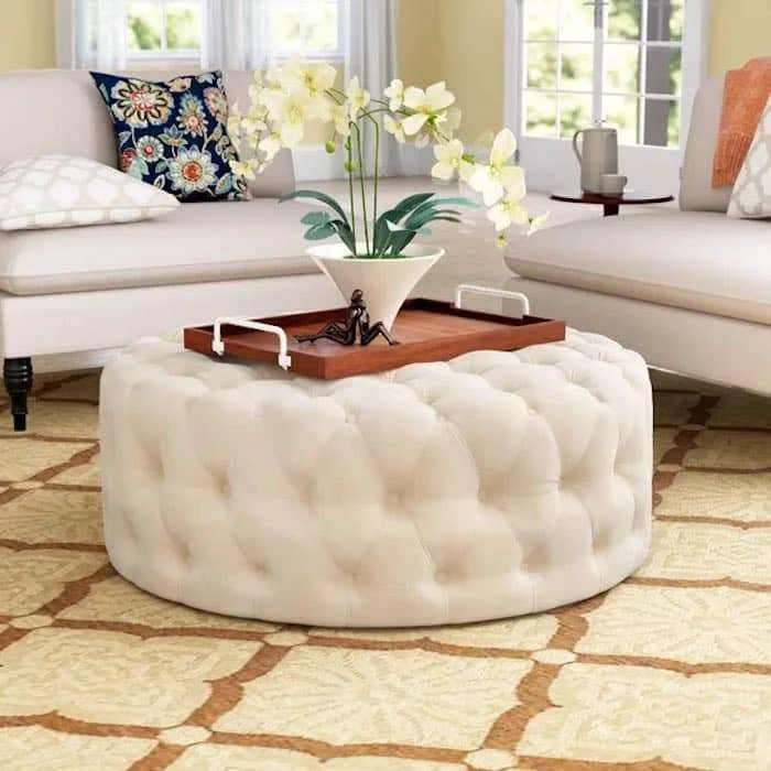 Best Ottoman Coffee Tables Wayfair Tufted Round