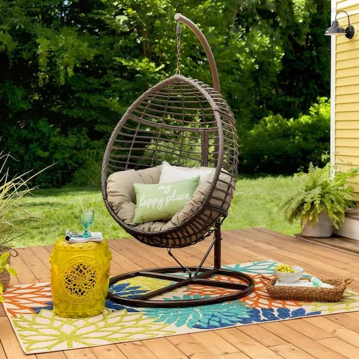 Best Porch Swings Weller Wicker Basket Egg Chair