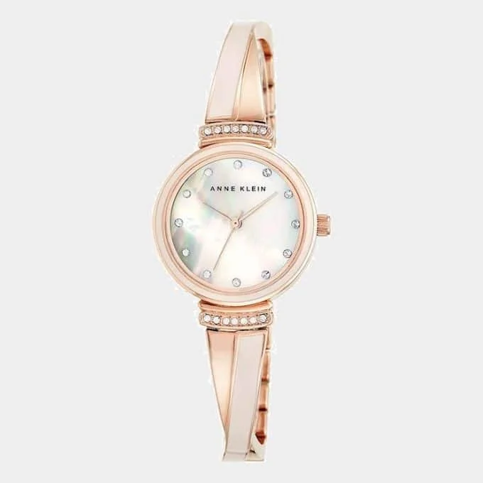 Anne Klein Women's Rose Gold Bangle Watch