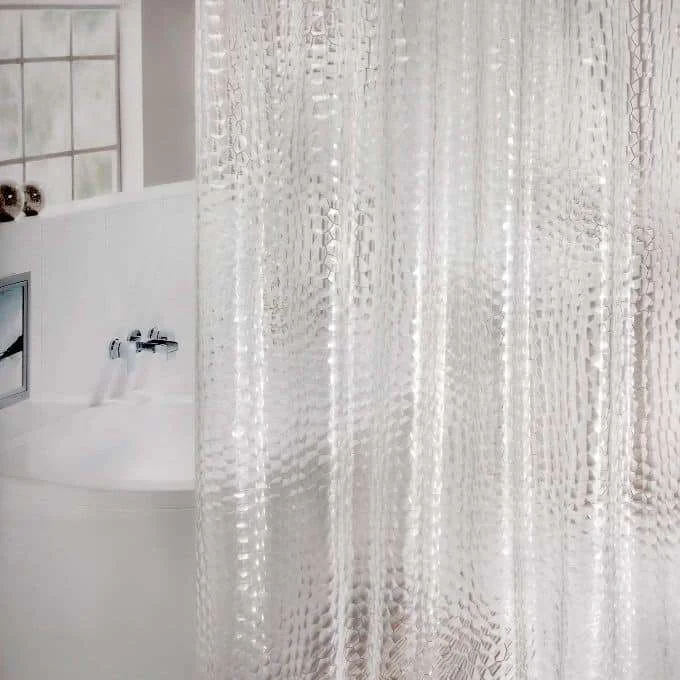 Best Shower Curtains Amazon 3D Cube Pattern Sheer