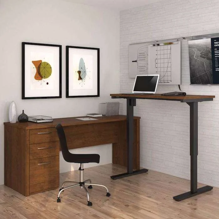 Best Standing Desks, Corner Standing Desk, Electric, Adjustable, L-Shaped Desk