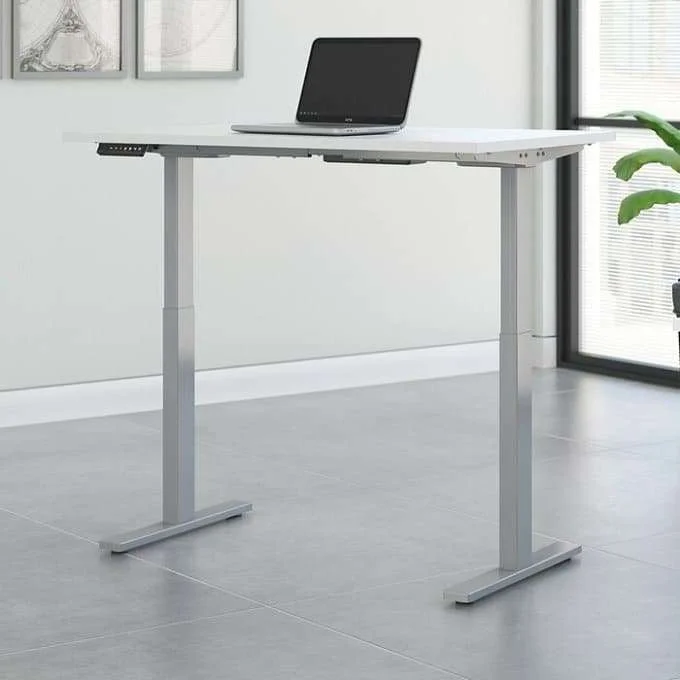Best Standing Desks Wayfair Bush Gray Metallic
