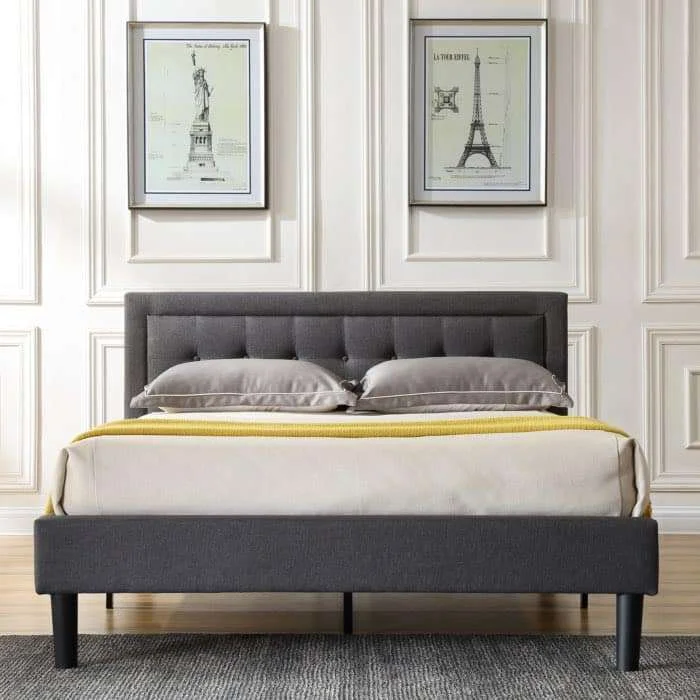 Contemporary Beds, Modern Platform Bed Frames with Headboard, Cool Modern Beds