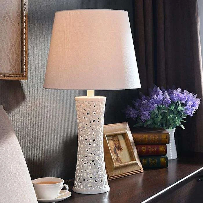 Contemporary Modern Table Lamps Gloss White