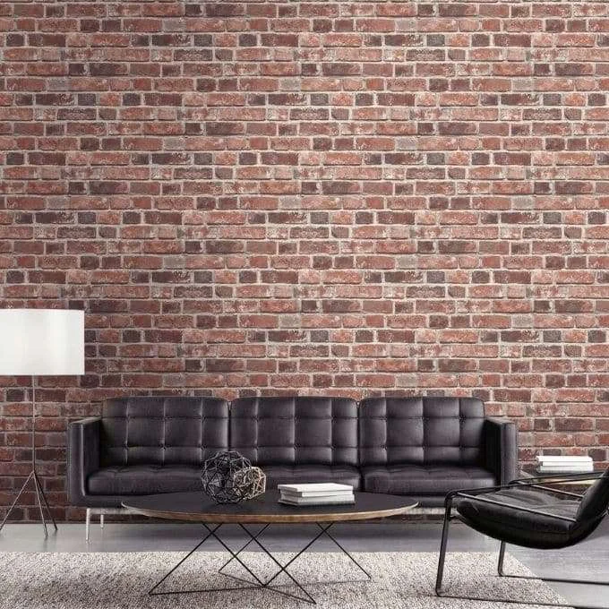 Unique Wallpapers, Unique Wallpaper Ideas, Brick Wallpaper, Wallpaper Ideas, Faux Brick Wallpaper
