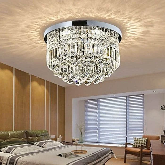 Crystal Chandelier Flush Mount