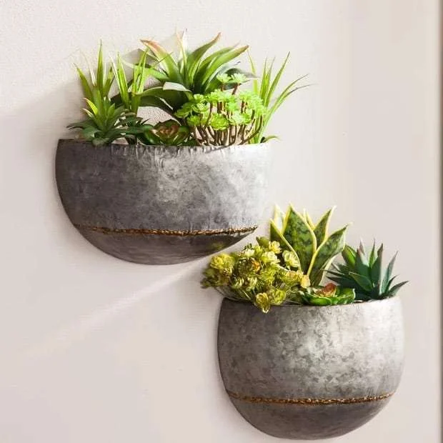 Wall Planters, Wall Planters Indoor, Wall Mounted Planters, Wall Planters Metal, Galvanized Wall Planters