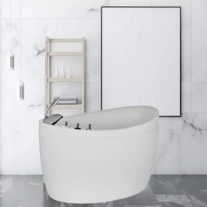 Japanese Style Freestanding Tub With Jets Homedepot