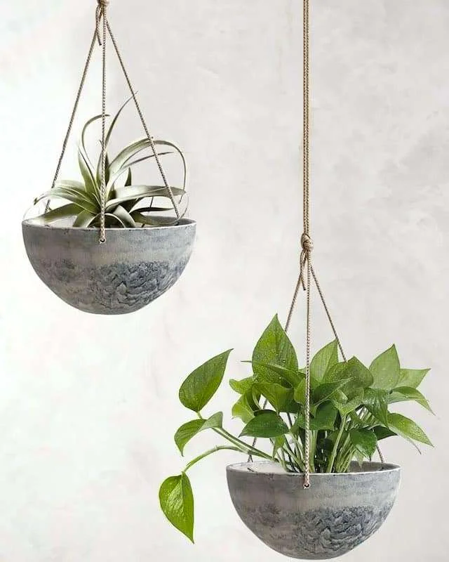 Best Hanging Planters, Hanging Planters Indoor, Outdoor Hanging Planters, 3-Piece Wicker Hanging Planters Set