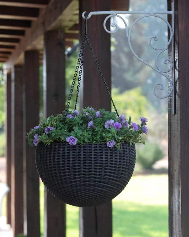 Best Hanging Planters, Outdoor Hanging Planters, Small Hanging Planters, 3-Piece Wicker Hanging Planters Set
