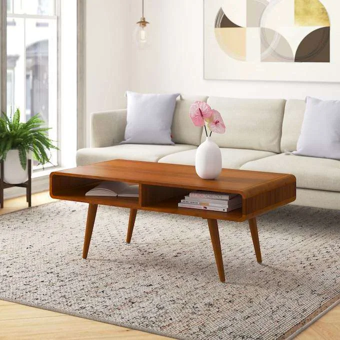 Mccurley Mid Century Coffee Table Wayfair