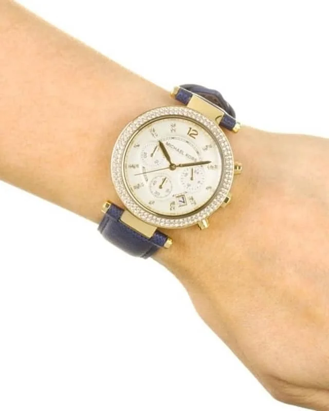 Michael Kors Womens Watches Under 200 Parker Blue Strap