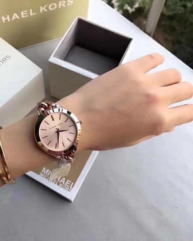 Michael Kors Womens Watches Under 200 Rose Gold Bracelet Mk3223