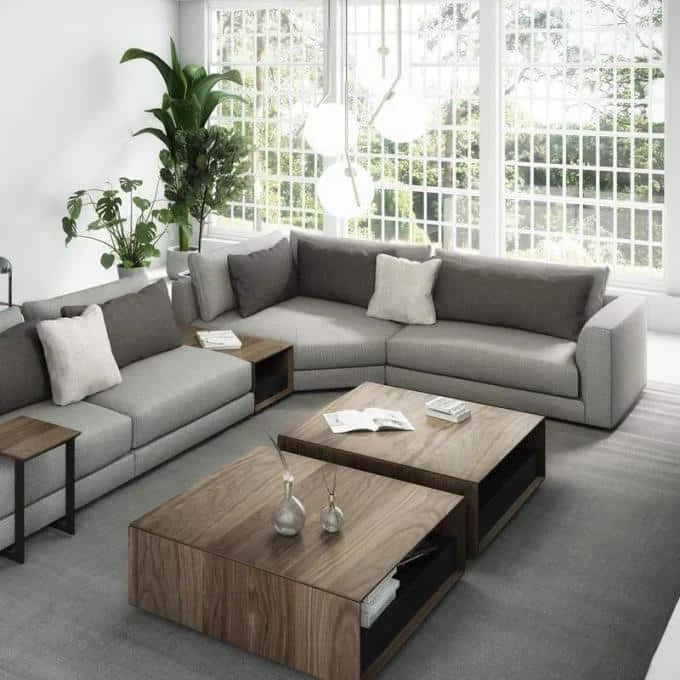 Mid Century Modern Coffee Tables With Storage 2Modern Edward Square