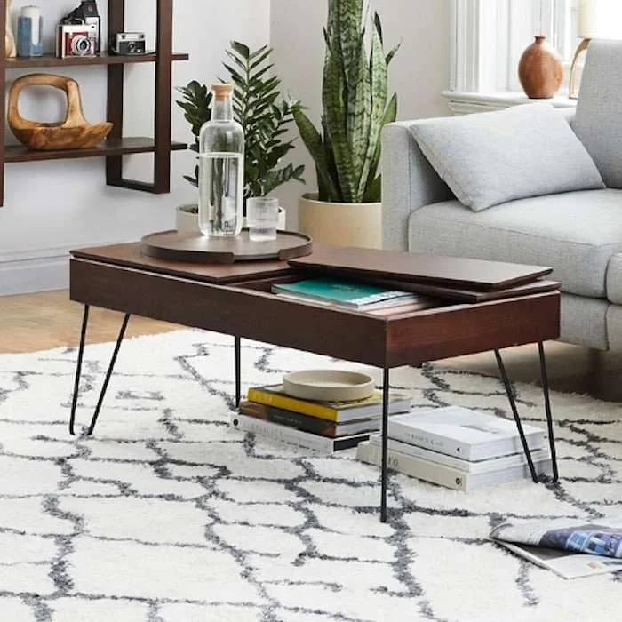 Burrow Carta Japanese Bento Box Design Mid Century Modern Coffee Table