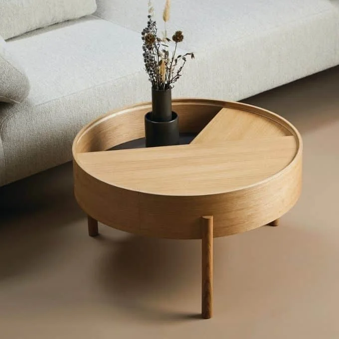 Mid Century Modern Coffee Tables With Storage Dwr Arc Swivel