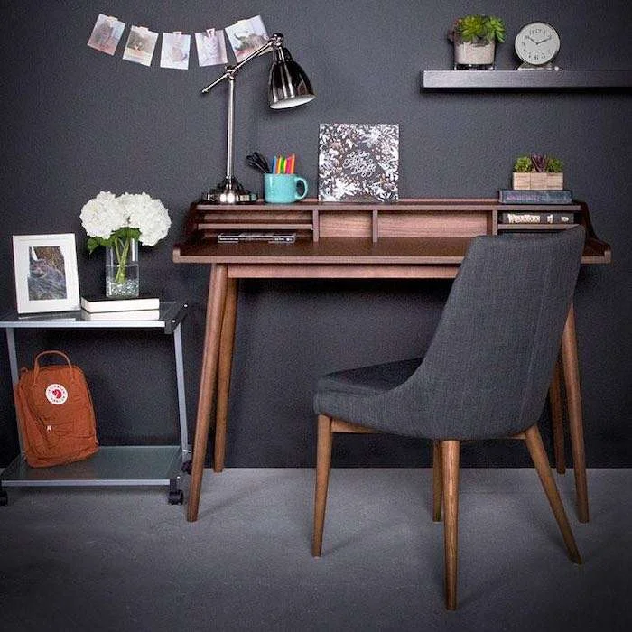 Best Mid-century Modern Desks, Writing Desk with Hutch