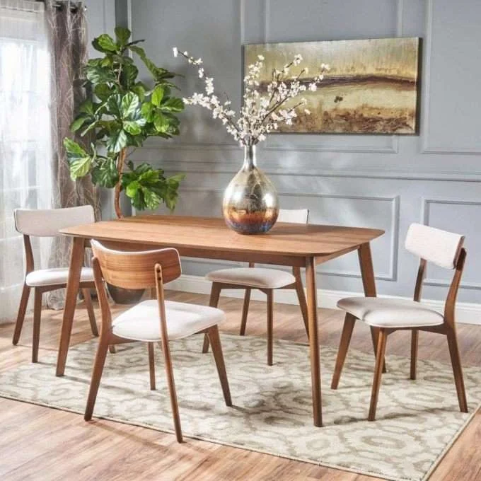 Christopher Knight 5-Piece Mid Century Modern Dining Set Amazon