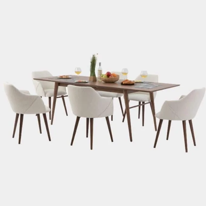 Kardiel Smiley Expandable Mid Century Dining Room Set