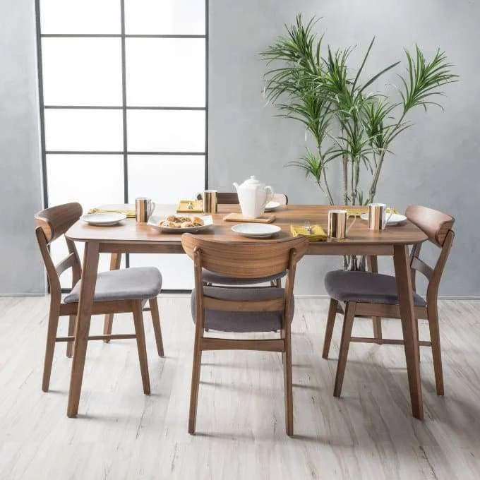 Eshaan Mid Century Modern 5-Piece Dining Set Wayfair