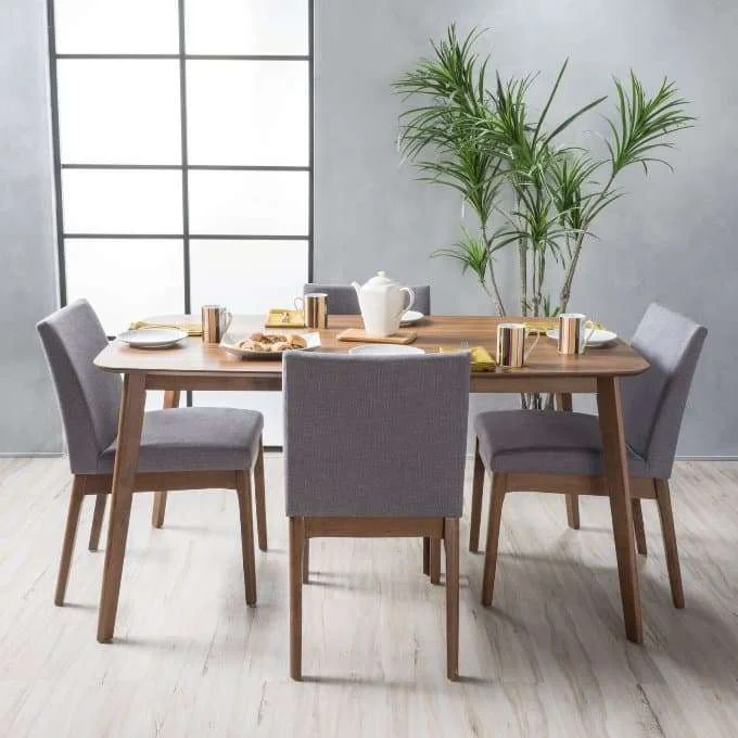 Hadiqa Mid Century Modern 5-Piece Dining Set Wayfair