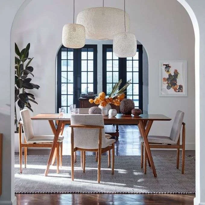 Westelm Expandable Mid Century Modern Dining Table Set