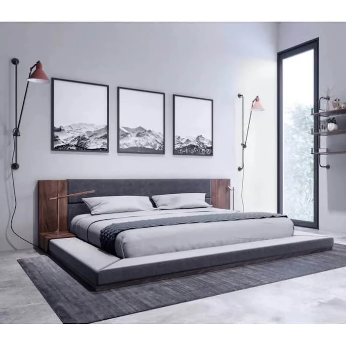 Minimalist Modern Platform Bed Defalco