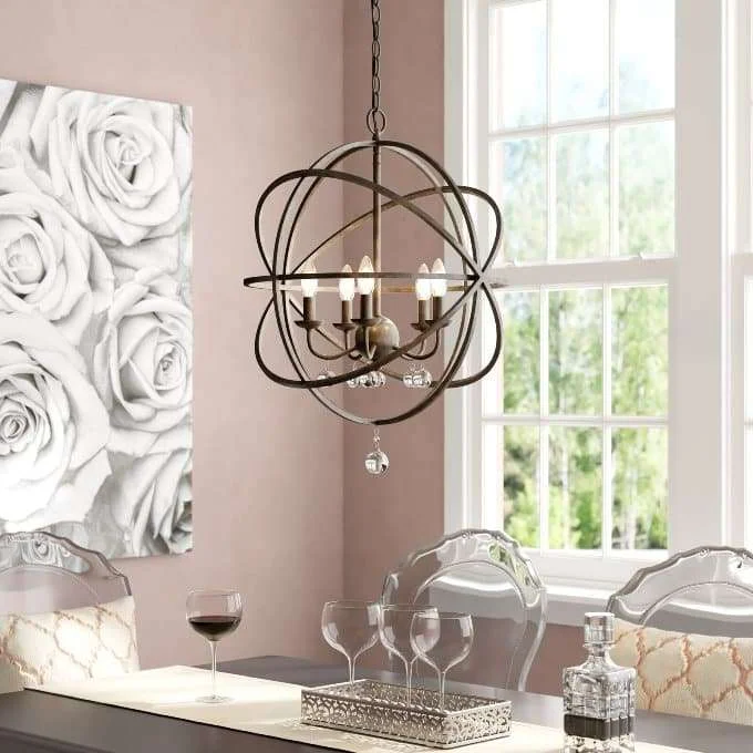 Modern Chandeliers Wayfair Leonora Style Globe