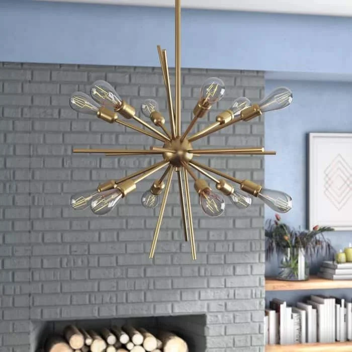 Modern Chandeliers Wf Corona 12 Light Sputnik