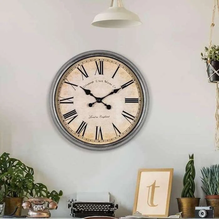 Best Rustic Home Decor, Rustic Home Decor Ideas, Rustic Decor Living Room, Vintage Wooden Wall Clock