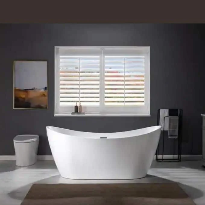 Most Comfortable Freestanding Tubs Homedepot Acrylic FlatBottom Double Slipper Tub