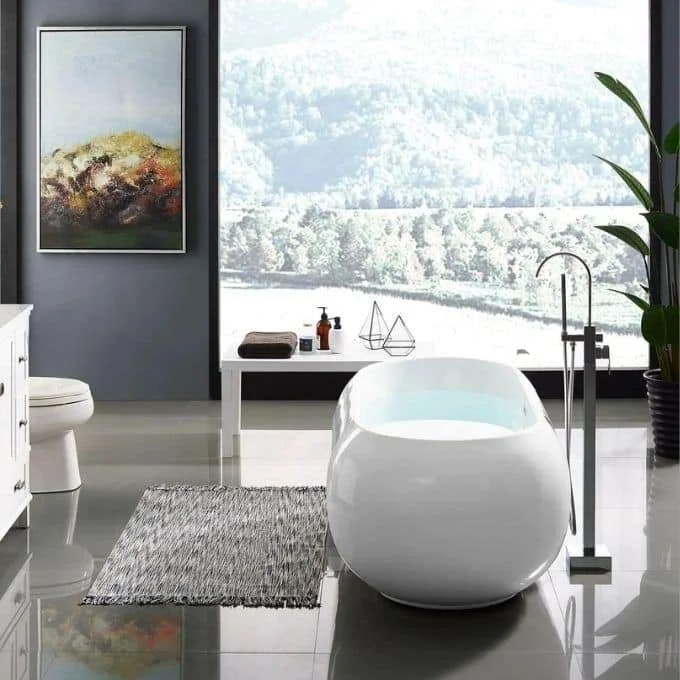 Most Comfortable Freestanding Tubs Overstock Plaisir Freestanding Bathtub