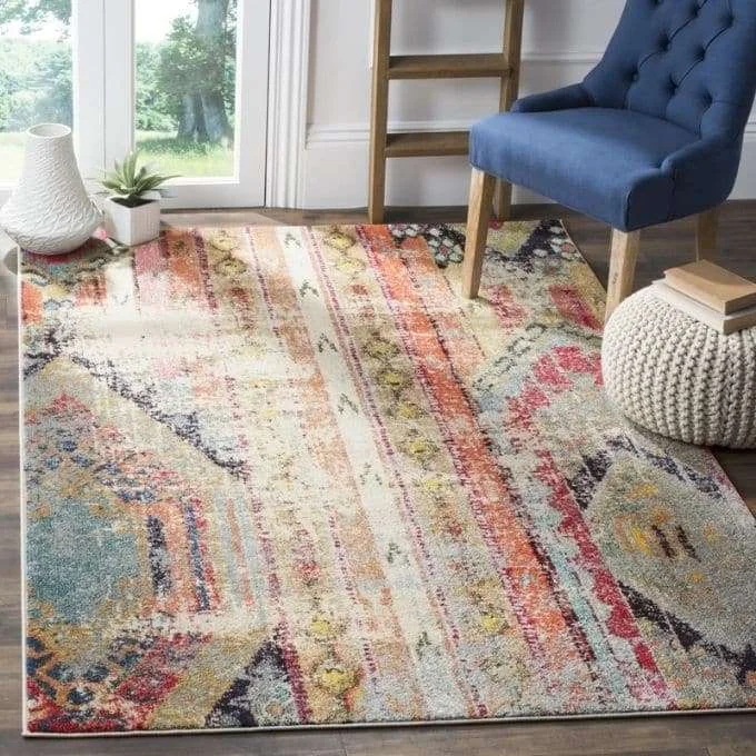Best Area Rugs, Area Rugs Wayfair, Best Contemporary Area Rugs, Newburyport Beige Orange Area Rug