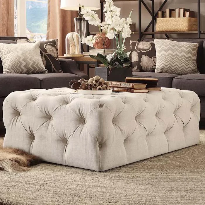 Ottoman Rectangular Tufted