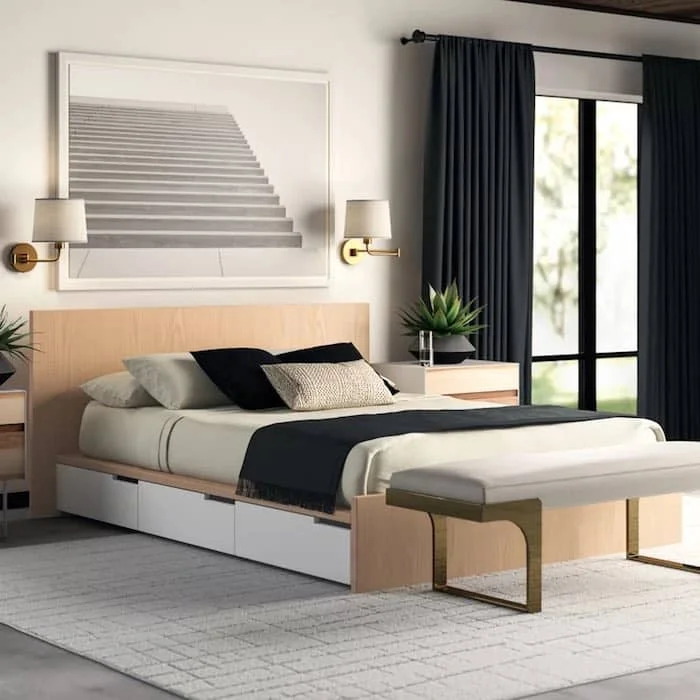 Best Platform Beds with Storage, Wood Storage Platform Bed with Drawers