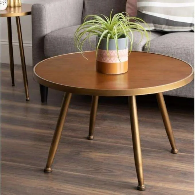 Best Round Wooden Coffee Tables Wayfair Corrigan Giovani