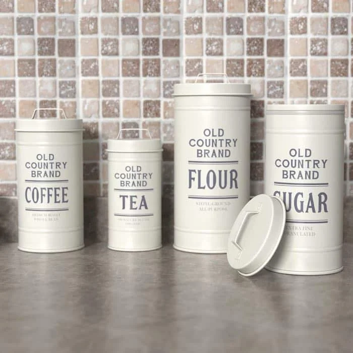 Best Rustic Home Decor, Country Decor, Country Decor for home, Country Decor Ideas, Rustic Decor Kitchen,Food Safe Rustic Canisters for Home
