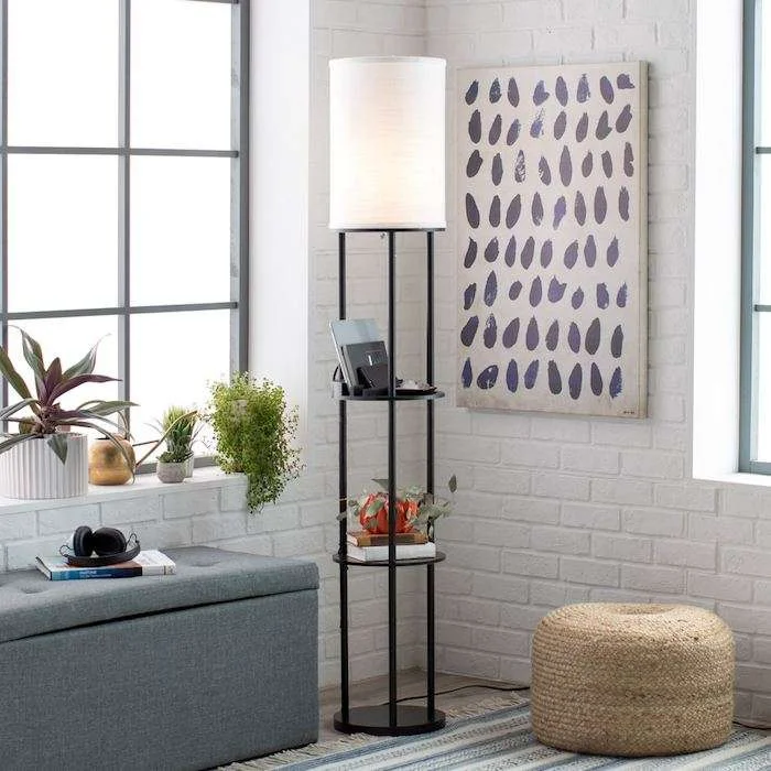 Shelf Modern Floor Lamp